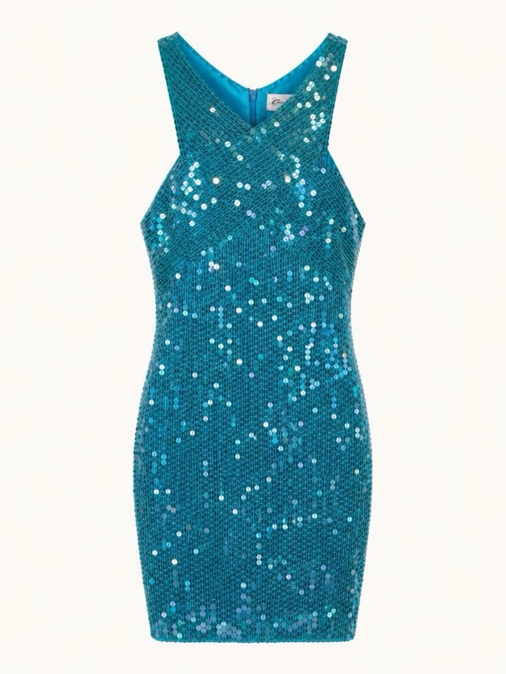 Creations Teal Sequin Bodycon Dress Mermaidcore Party Cocktail Dress
